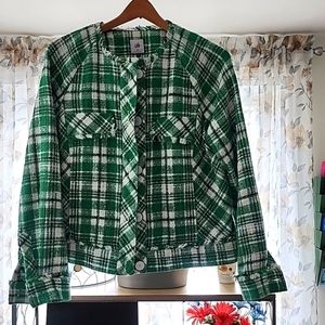 Cabi/ M/ Shamrock Green, White And Black